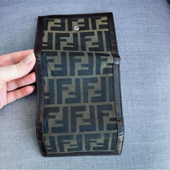 Fendi logo canvas wallet monogram - Picture 2 of 9